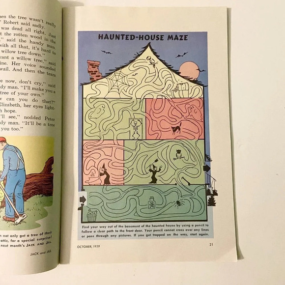 Vintage 1959 Jack and  Jill Halloween Magazine October Edition Ruth Bendel - Picture 12 of 16